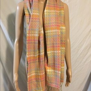 100% Cashmere Made In Scotland Scarf Pastel Spring